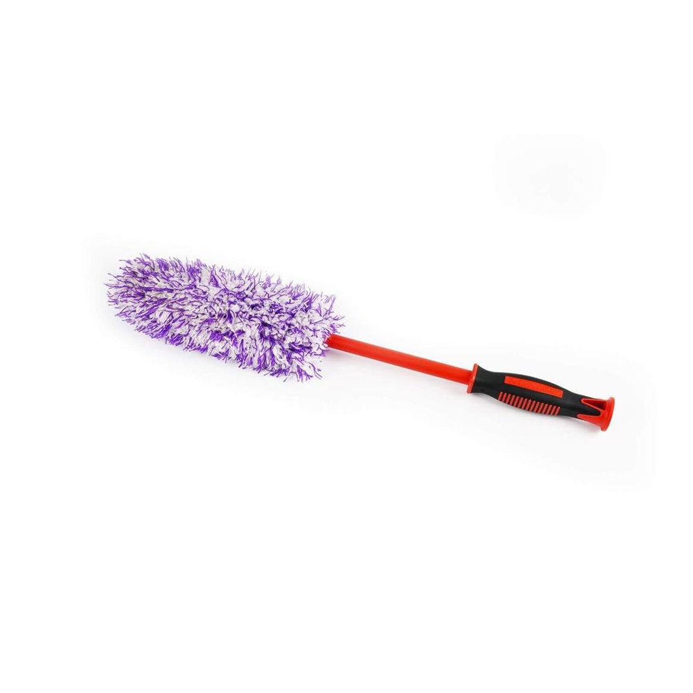 Soft Noodle Microfiber Rim Cleaning Brush, Non-Scratch Chenille Wheel Detailer with Grip Handle product photo