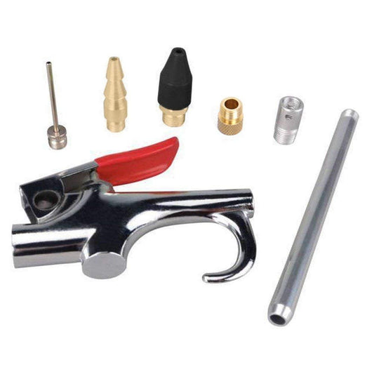 Air Blow Gun Kit with Nozzle Attachments & Extension, Chrome Crevice Drying Tool for Car Detailing  product photo