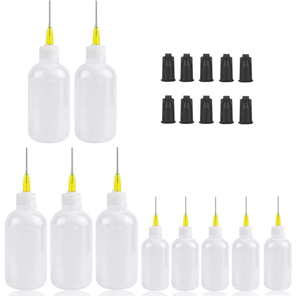 Empty Narrow-Tip Precision Applicator Squeeze Bottles, 6-Pack 2oz Detailing  product photo