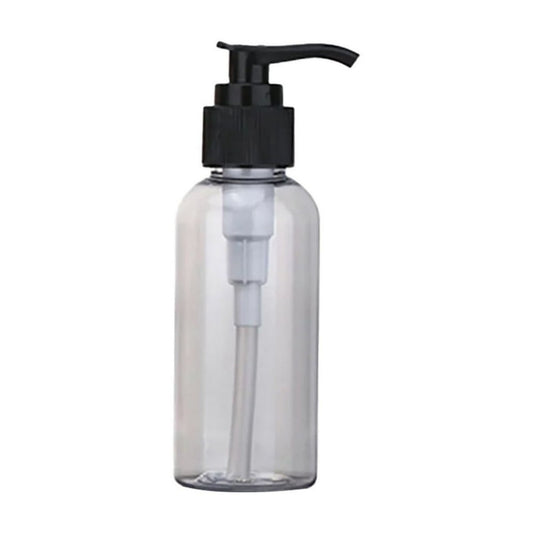 Empty Pump Dispenser Bottles, 8oz 4-Pack Refillable, Clear with Black Pump  product photo