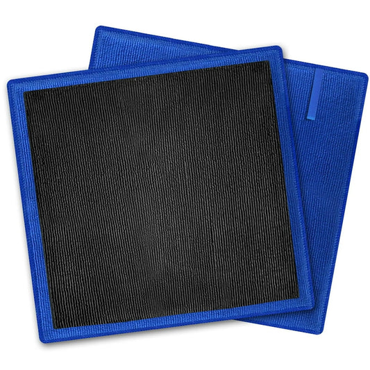 Medium-Grade Clay Towel 2-Pack 12x12in, Reusable Microfiber Decontamination Cloth for Car Paint & Glass  product photo