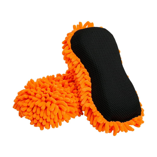 Microfiber Chenille Scrubber Pads 6-Pack 5x7in, Dual-Sided Wash and Bug Cleaning Pads  product photo