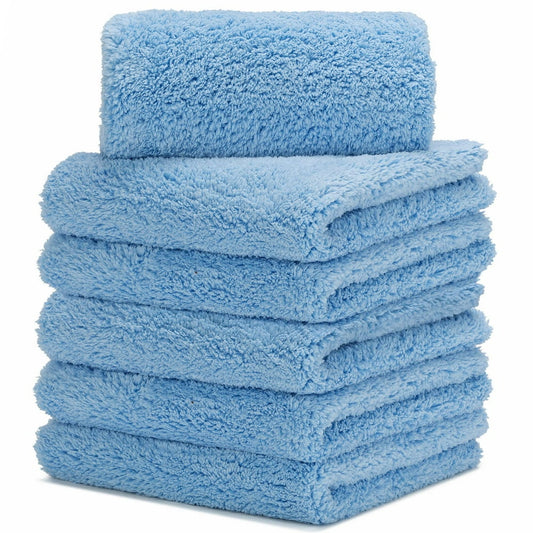 Plush Microfiber Buffing Towels, 6-Pack 16x24in  product photo