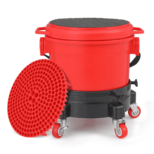 Rolling Bucket Dolly Platform with 360-Degree Swivel Casters, Mobile Base for Wash Pail  product photo