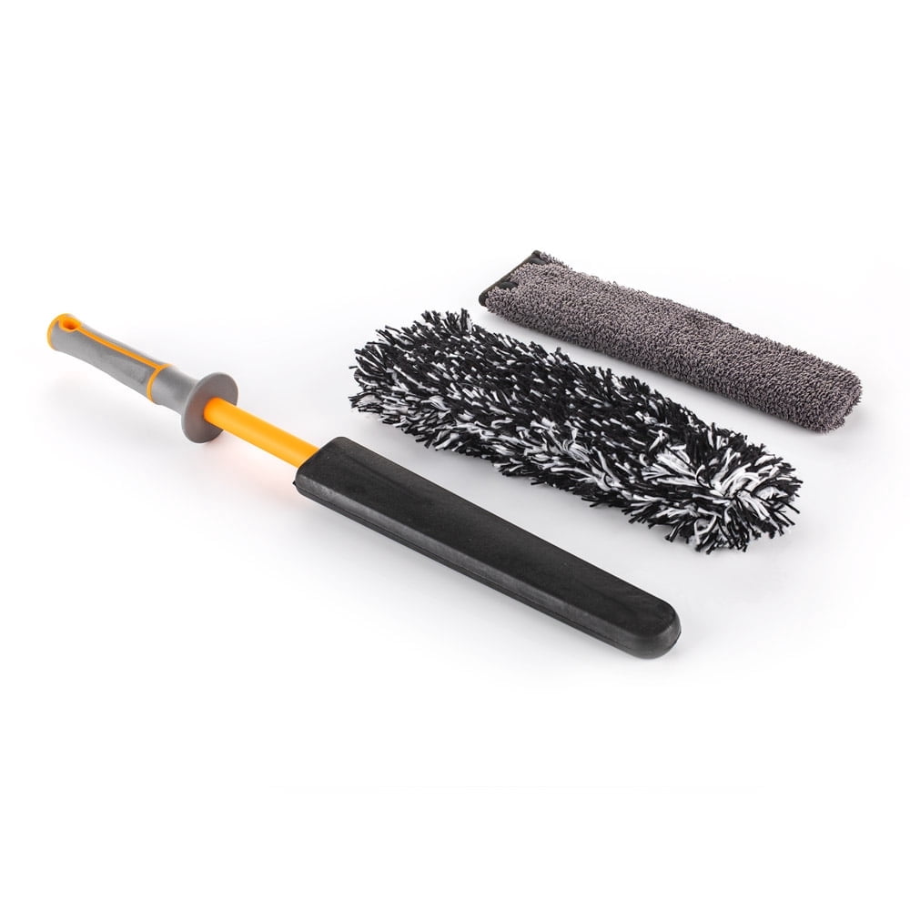 Short-Handle Stubby Detailing Brush Set, 3-Piece Soft Bristle for Car Interior & Tight Spaces  product photo