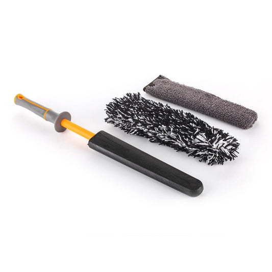 Short-Handle Stubby Detailing Brush Set, 3-Piece Soft Bristle for Car Interior & Tight Spaces  product photo