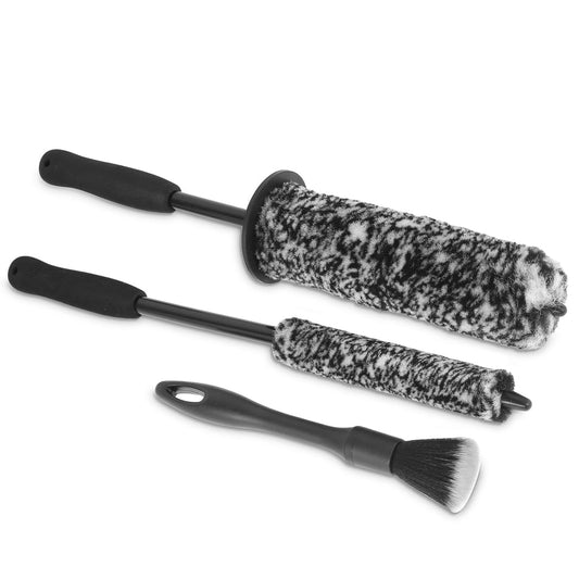 Soft Synthetic Wool Wheel Barrel Brush Set, 2-Pack Long-Reach for Rim Barrels and Wheel Wells  product photo