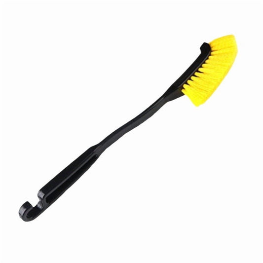 Stiff Bristle Tire Scrub Brush with Ergonomic Grip Handle, Heavy-Duty for Sidewall and Tread Cleaning  product photo