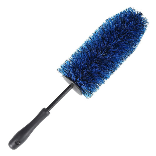 Long-Reach Wheel Barrel Brush, Blue Soft Bristle No-Scratch Rim and Spoke Cleaner  product photo