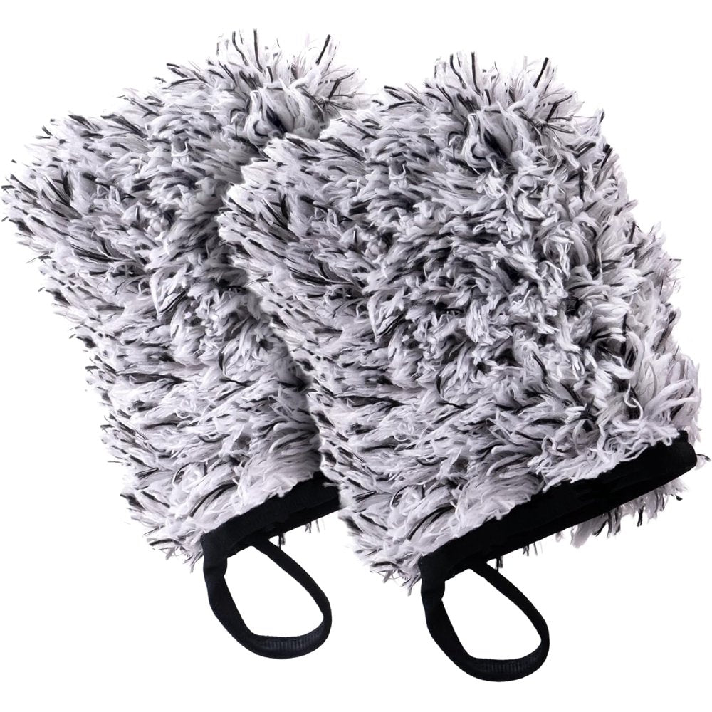 Two-Finger Microfiber Applicator Mitts 2-Pack, Soft Glove Spreaders for Wheels & Trim  product photo