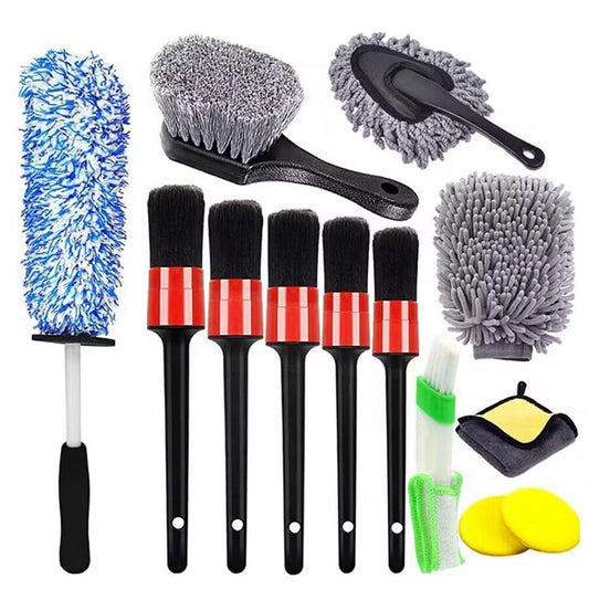 Wheel & Tire Detailing Brush Bundle, 7-Piece Rim Barrel & Lug Nut Brush Set with Applicator Pads  product photo