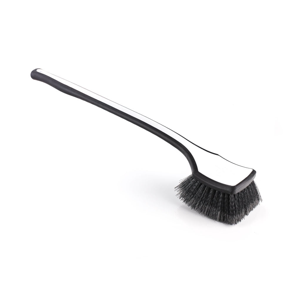 Wheel Well & Fender Scrub Brush, Curved Stiff Bristle Long-Handle for Undercarriage Detailing  product photo