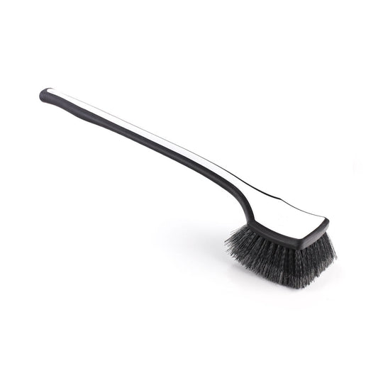 Wheel Well & Fender Scrub Brush, Curved Stiff Bristle Long-Handle for Undercarriage Detailing  product photo